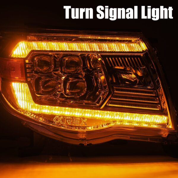 AlphaRex-LED Projector Headlights in Black