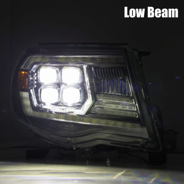AlphaRex-LED Projector Headlights in Black