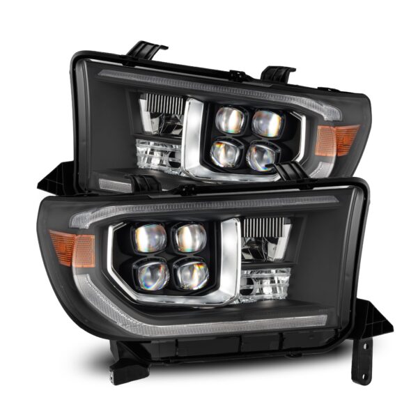 AlphaRex-07-13 Toyota Tundra/08-17 Toyota Sequoia LED Projector Headlights in Black