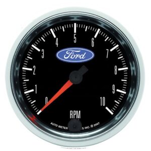 3 3/8in IN DASH TACHOMETER, 0 to 10,000 RPM, FORD