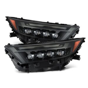 AlphaRex-19-24 Toyota RAV4 LED Projector Headlights in Alpha Black