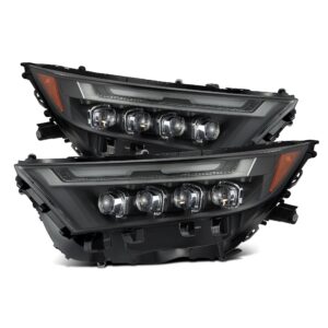 AlphaRex-19-24 Toyota RAV4 LED Projector Headlights in Black