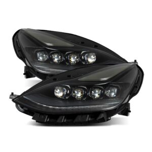 AlphaRex-17-23 Tesla Model 3 / 20-24 Model Y LED Projector Headlights in Alpha Black