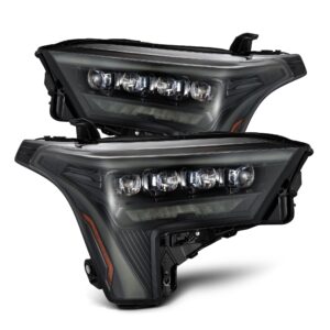 AlphaRex-22-24 Toyota Tundra/Sequoia LED Projector Headlights in Alpha Black