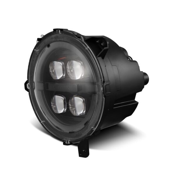 AlphaRex-18-24 Jeep Wrangler JL/Gladiator LED Projector Headlights in Alpha Black