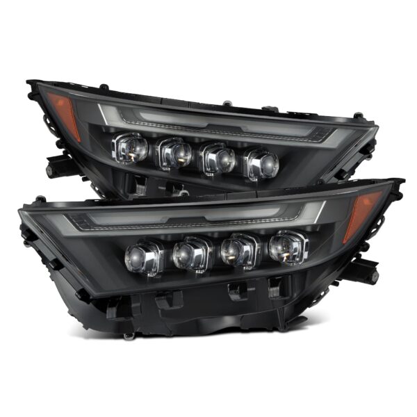 AlphaRex-19-24 Toyota RAV4 LED Projector Headlights in Black