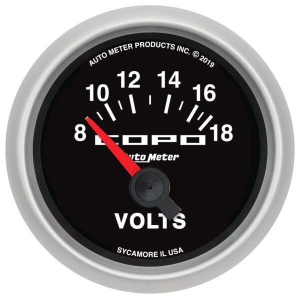 2-1/16in VOLTMETER, 18V, ELECTRIC, COPO