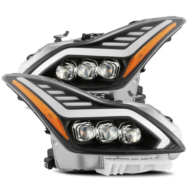 AlphaRex-08-13 Infiniti G37/14-15 Q60 Coupe LED Projector Headlights in Black