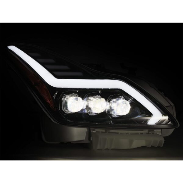 AlphaRex-08-13 Infiniti G37/14-15 Q60 Coupe LED Projector Headlights in Black