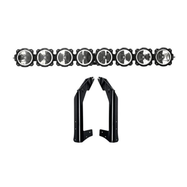 KC Hilites 50 in Pro6 Gravity LED - 8-Light - Light Bar System - 160W Combo Beam - for 07-18 Jeep JK