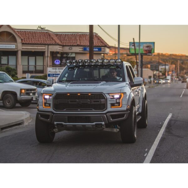 KC Hilites 57 in Pro6 Gravity LED - 9-Light - Light Bar System - 180W Combo Beam - for 15-19 Ford F150 /Raptor