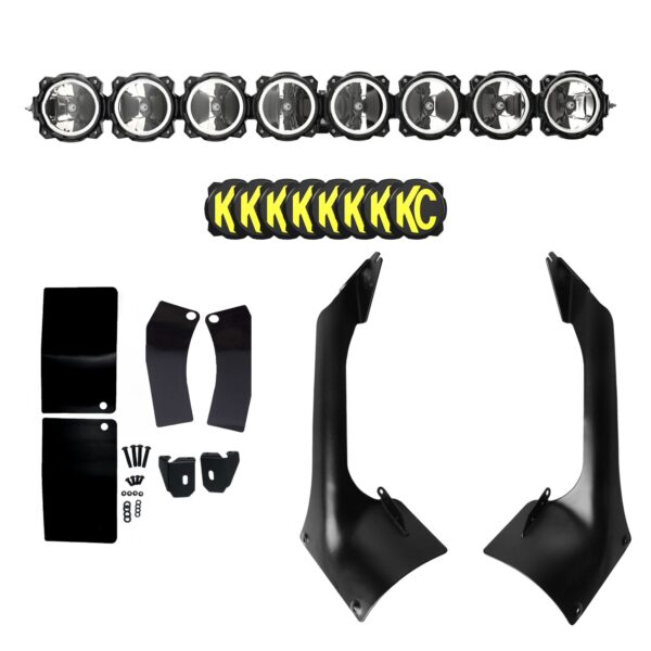 KC Hilites 50 in Pro6 Gravity LED - 8-Light - Light Bar System - 160W Combo Beam - for 18-20 Jeep JL / JT