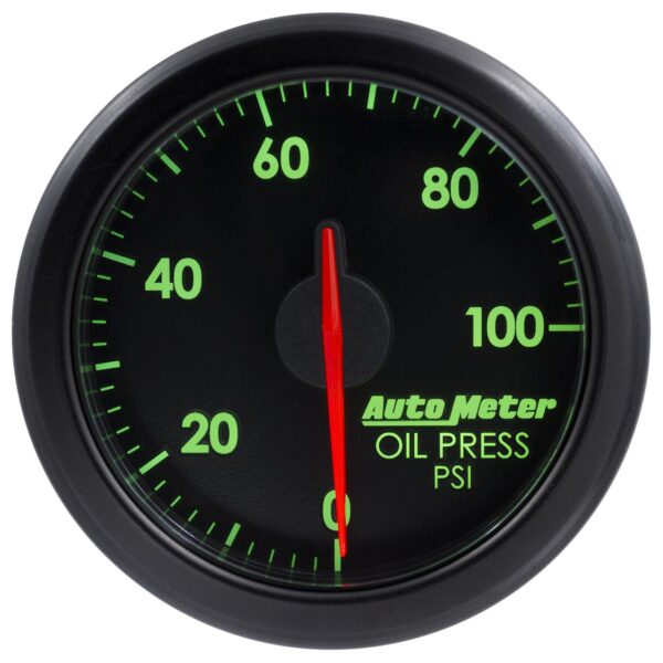 2-1/16 in. OIL PRESS, 0-100 PSI, AIRDRIVE, BLACK