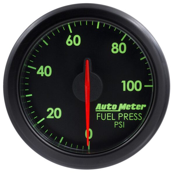 2-1/16 in. FUEL PRESS, 0-100 PSI, AIRDRIVE, BLACK