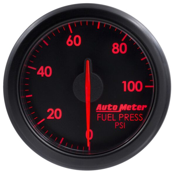 2-1/16 in. FUEL PRESS, 0-100 PSI, AIRDRIVE, BLACK