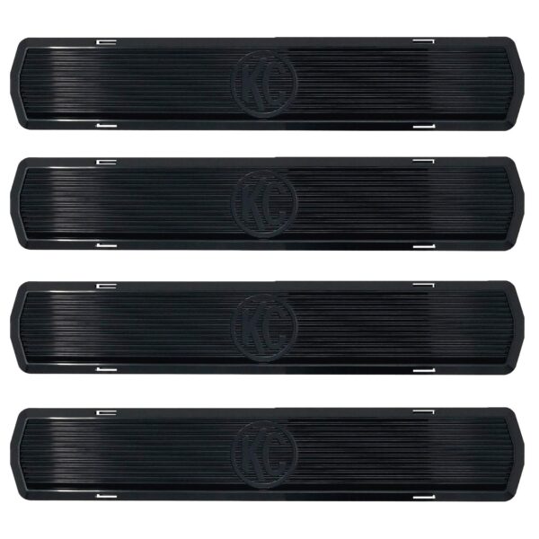 KC Hilites M-RACK KIT - 50 in Pro6 Light Bar Roof Rack - Side Blackout Plates - 18-19 Jeep JL Unlimited