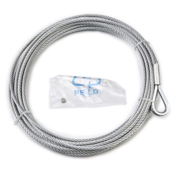 WIRE ROPE ASSEMBLY 5/32 Inch Diameter x 30 Foot Length