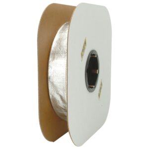 DEI 93419 Heat Sheath Aluminized Sleeving 1" x 50' 010419B50
