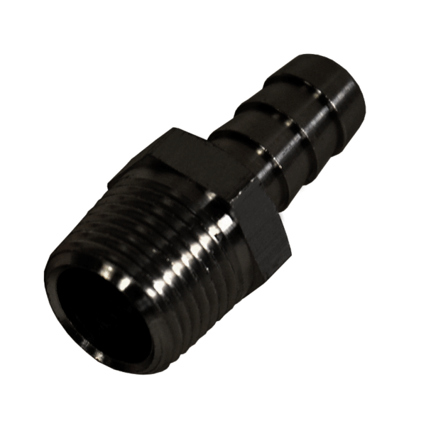 Straight Hose Barb Fitting, 3/8" NPT Male x 3/8" Barb, Each