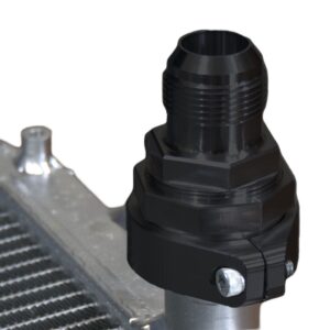 Weld Free 20AN Compression Fitting; Fits 1.20-1.35"; Black; Billet