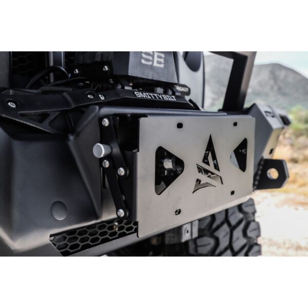 Universal Terra Series Flip-Up Roller Fairlead License Plate Bracket