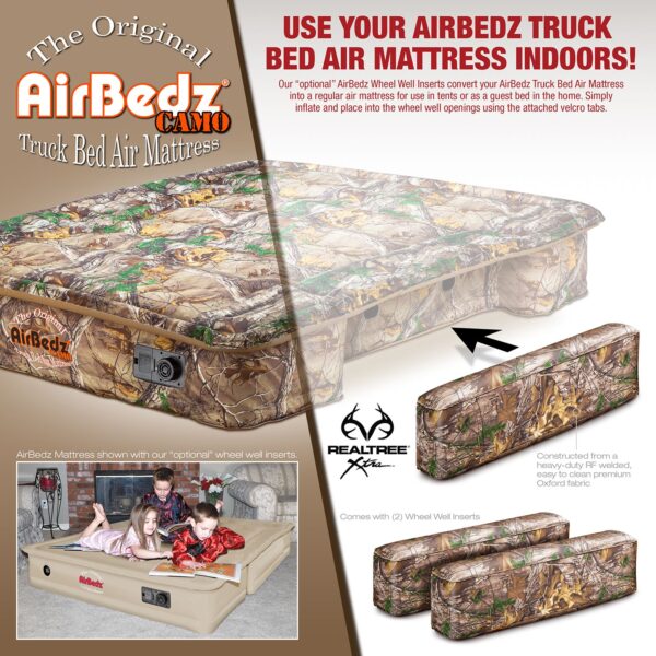 AirBedz CAMO by Pittman Outdoors - Original Inflatable Wheel Well Side Inserts - Fits PPI 401 - PPI 404