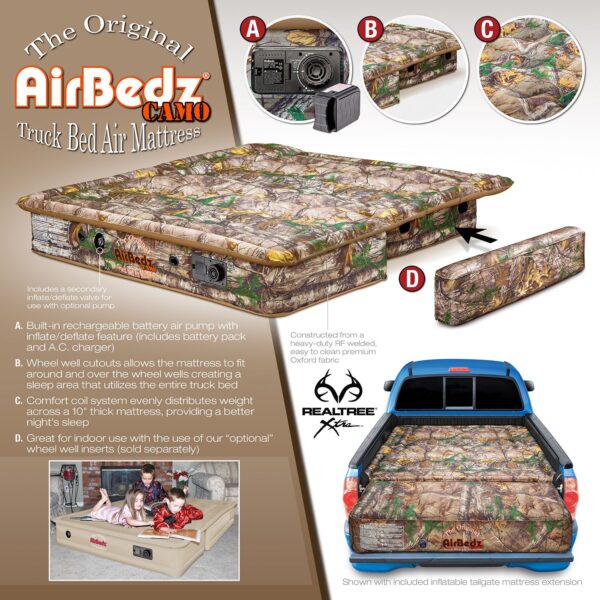 AirBedz CAMO by Pittman Outdoors - Original Inflatable Wheel Well Side Inserts - FITS ONLY PPI 405