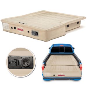 AirBedz Tan by Pittman Outdoors - PPI 505 Mid Size 5.0'-5.5' Short Bed with Built-in Rechargeable Battery Air Pump - The Original Truck Bed Air Mattress INCLUDES TAILGATE EXTENSION AIR MATTRESS