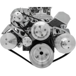 Small Block Chevy Serpentine Conversion Ultra - AC & PS - Saginaw-Metric - 7176