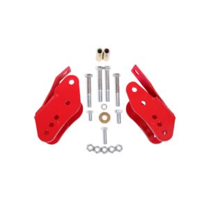 BMR Suspension CAB005R - Control Arm Relocation Brackets, Bolt-on - 2005-2014 Ford Mustang