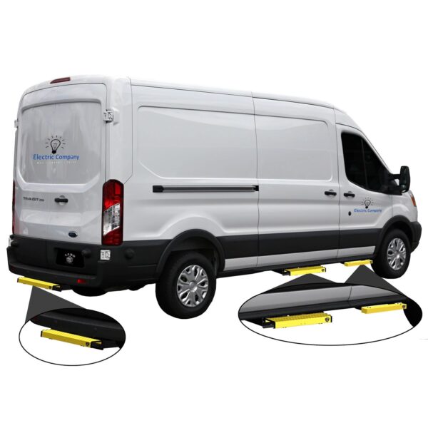 CARR  - 501087 - WTS; 24 in. Retractable Step (Mer Sprinter Van,Side Door) XP3 Blk /XP7 Sfty Ylw