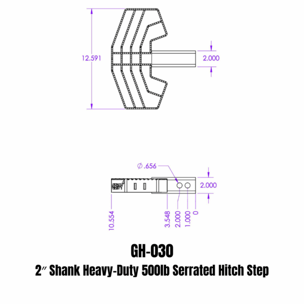 GEN-Y - Serrated Hitch Step - GH-030