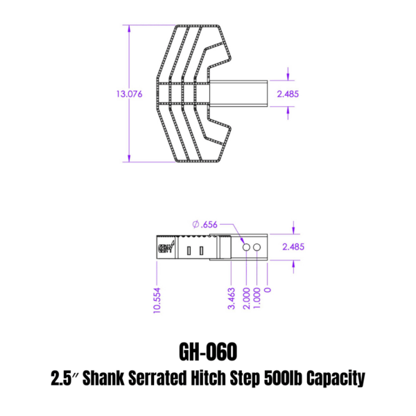 GEN-Y - Serrated Hitch Step - GH-060