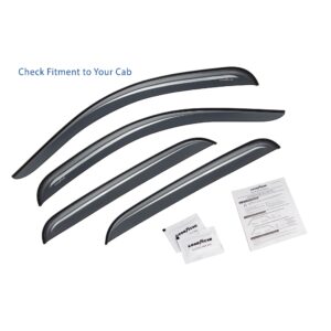 GOODYEAR Tape-On Window Deflectors Shatterproof