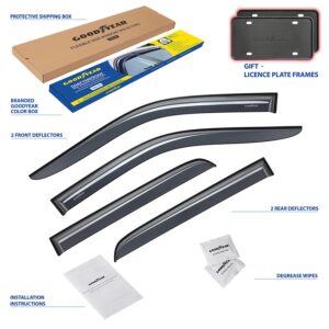 GOODYEAR Tape-On Window Deflectors Shatterproof