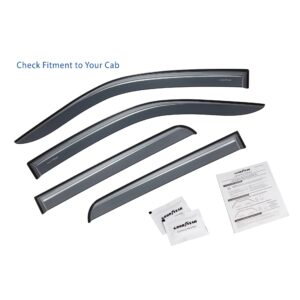 GOODYEAR Tape-On Window Deflectors Shatterproof