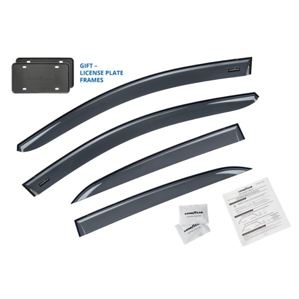 GOODYEAR Tape-On Window Deflectors Shatterproof