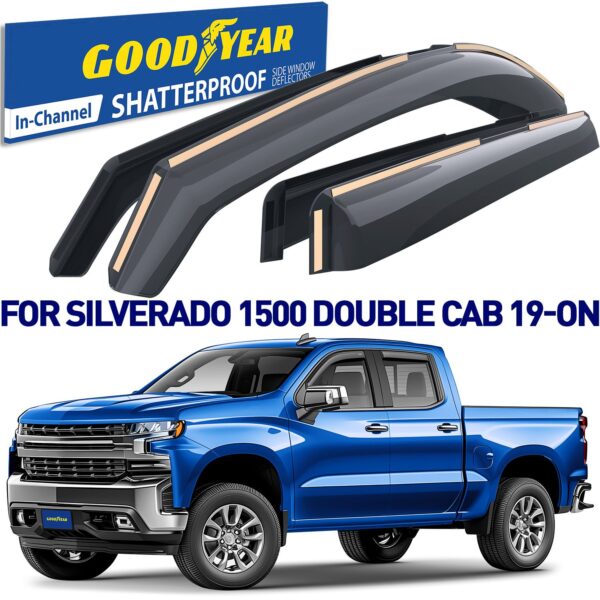 GOODYEAR In-Channel Window Deflectors Shatterproof