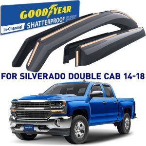 GOODYEAR In-Channel Window Deflectors Shatterproof