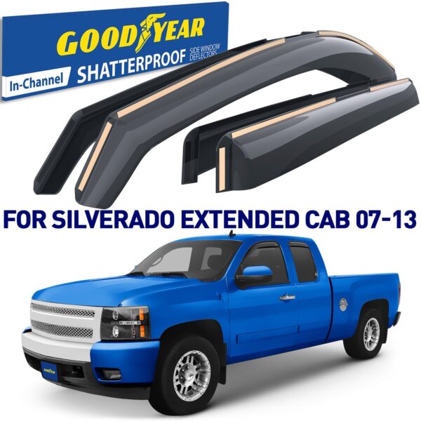 GOODYEAR In-Channel Window Deflectors Shatterproof