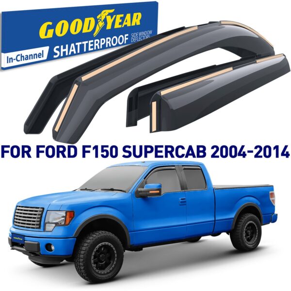 GOODYEAR In-Channel Window Deflectors Shatterproof