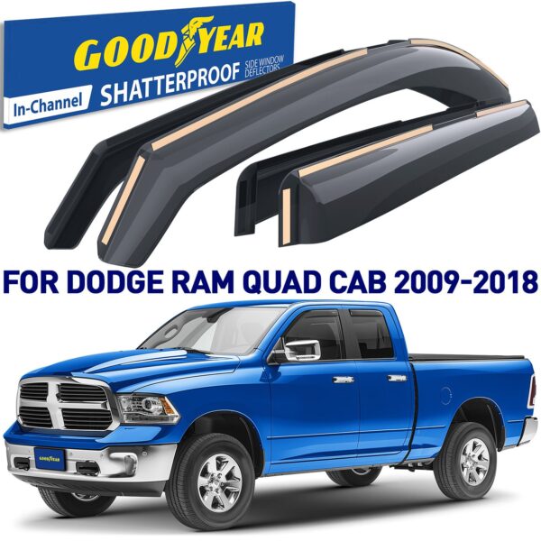 GOODYEAR In-Channel Window Deflectors Shatterproof