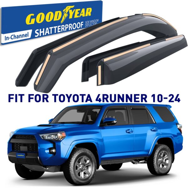 GOODYEAR In-Channel Window Deflectors Shatterproof
