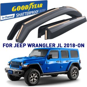 GOODYEAR In-Channel Window Deflectors Shatterproof