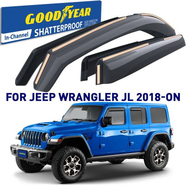GOODYEAR In-Channel Window Deflectors Shatterproof