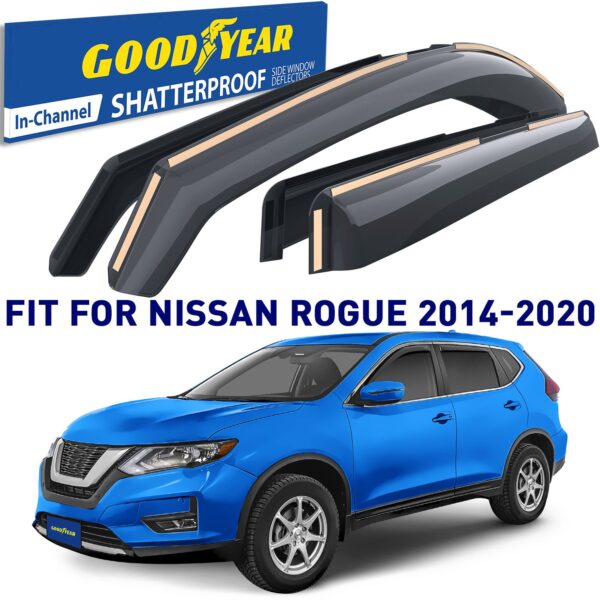 GOODYEAR In-Channel Window Deflectors Shatterproof
