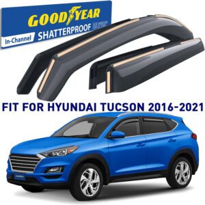 GOODYEAR In-Channel Window Deflectors Shatterproof