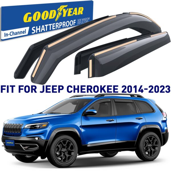 GOODYEAR In-Channel Window Deflectors Shatterproof