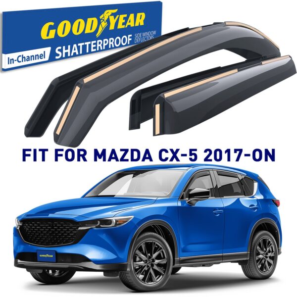 GOODYEAR In-Channel Window Deflectors Shatterproof