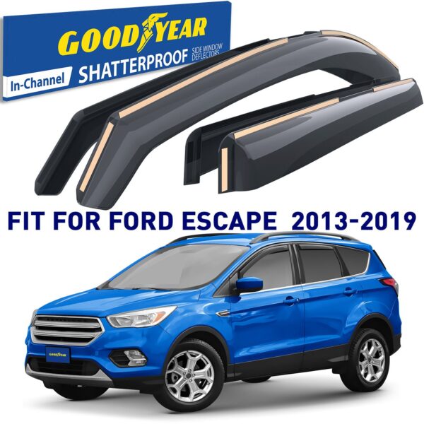 GOODYEAR In-Channel Window Deflectors Shatterproof